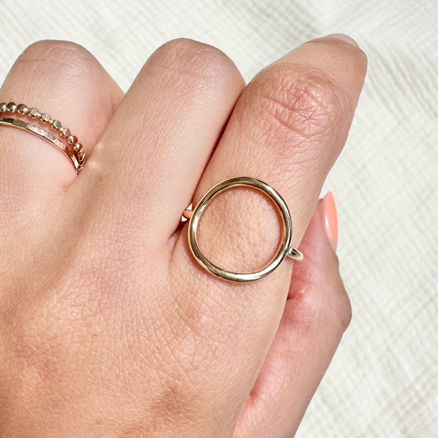 Karma Open Circle Ring