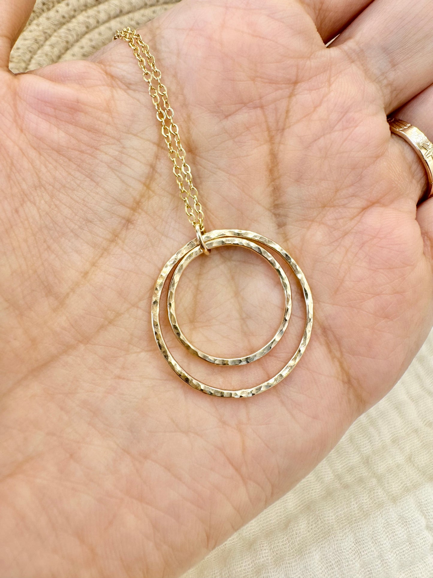 Double Circle Necklace