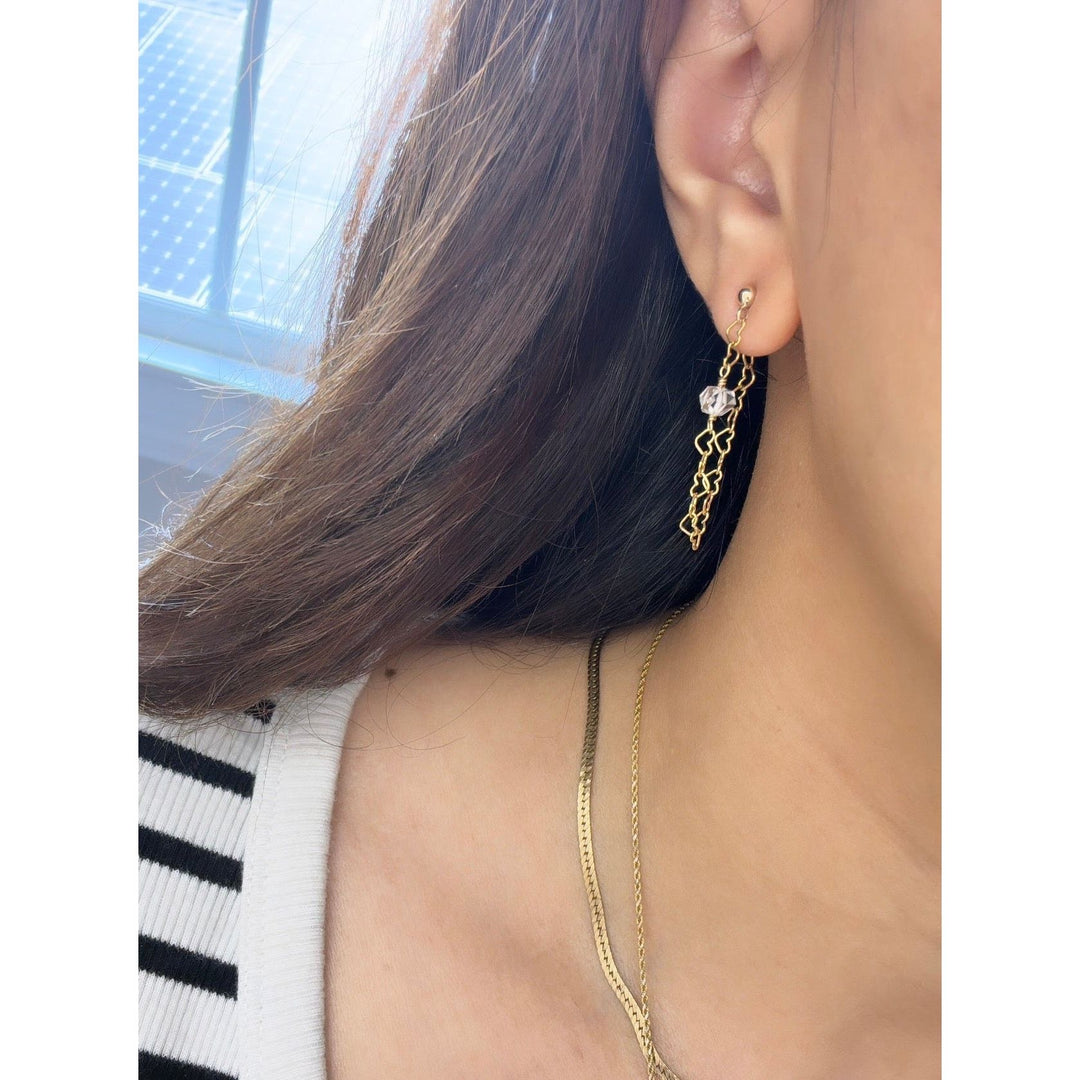 Dainty Herkimer Earrings