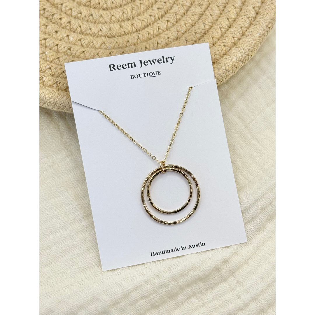 Double Circle Necklace
