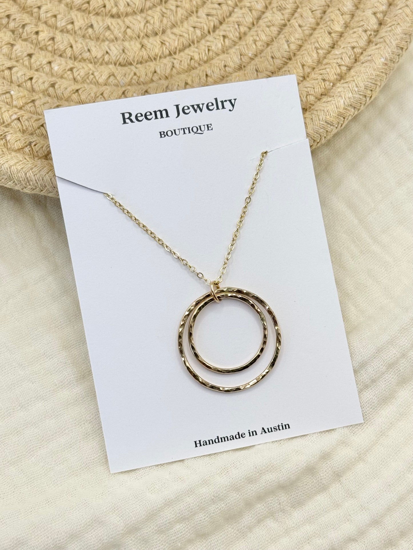 Double Circle Necklace