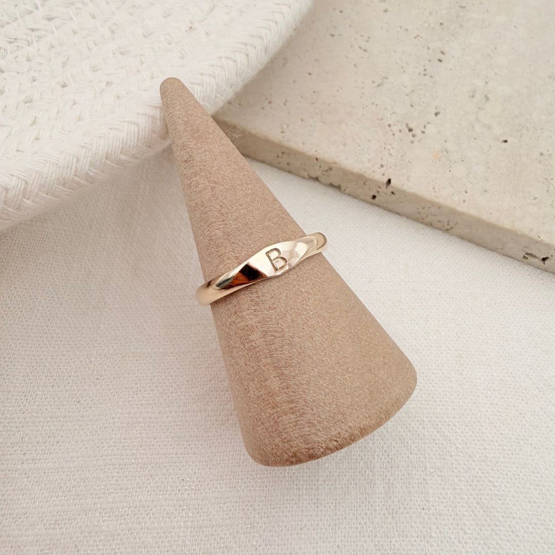 Initial Signet Ring