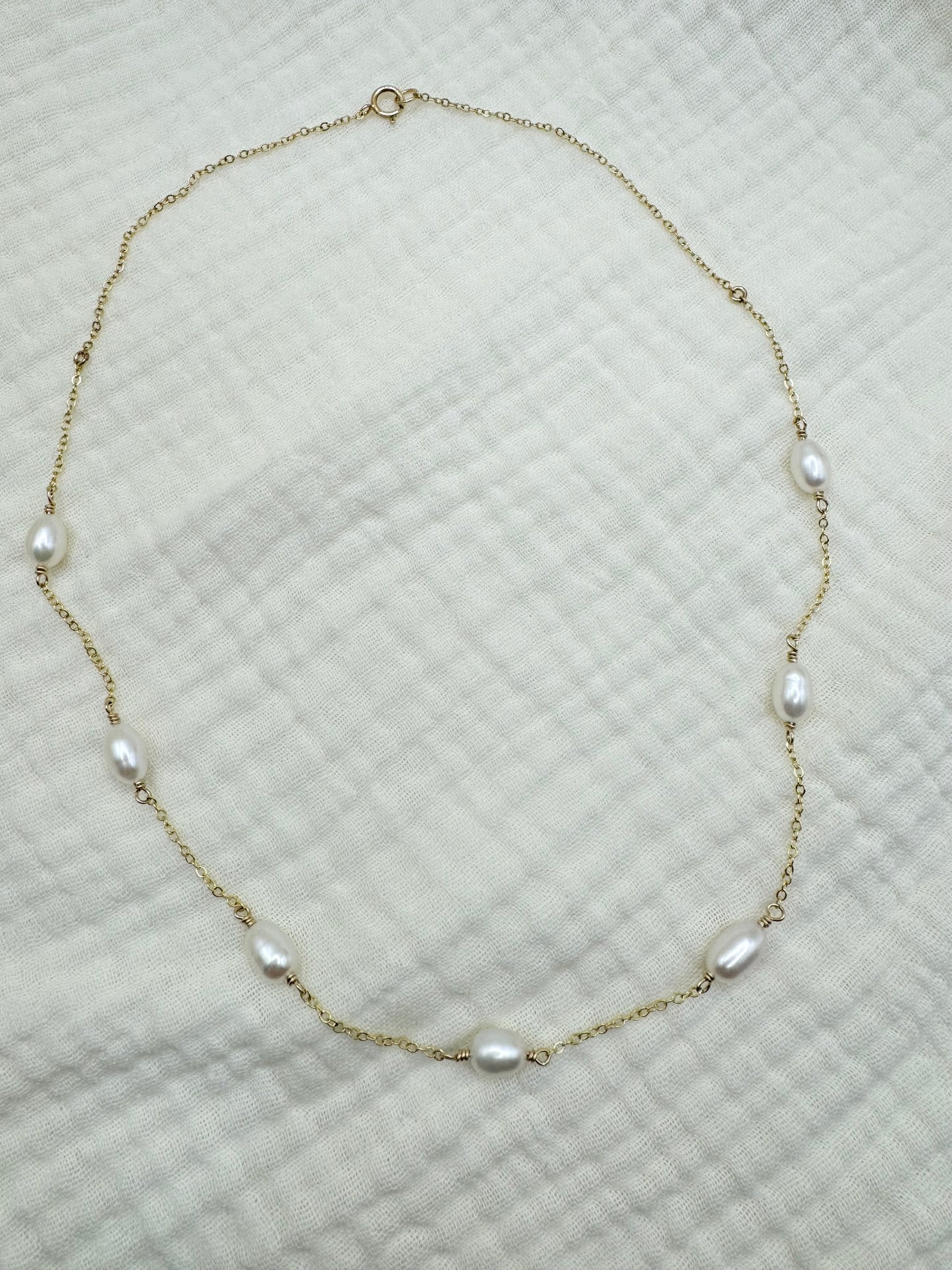 Oval Pearl Necklace