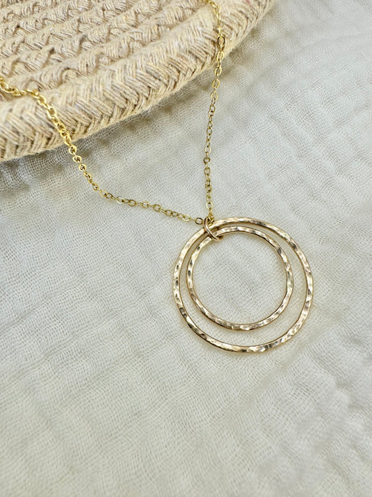 Double Circle Necklace