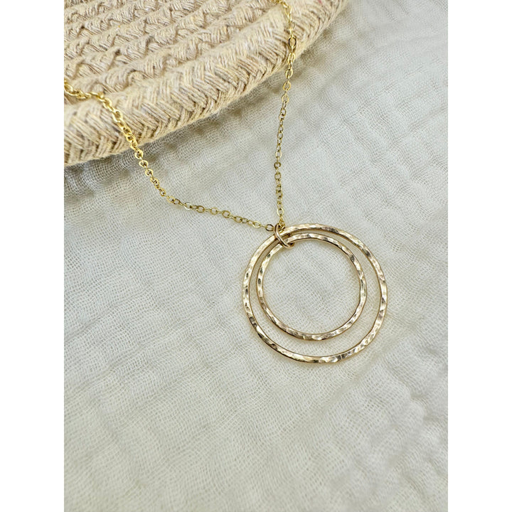 Double Circle Necklace