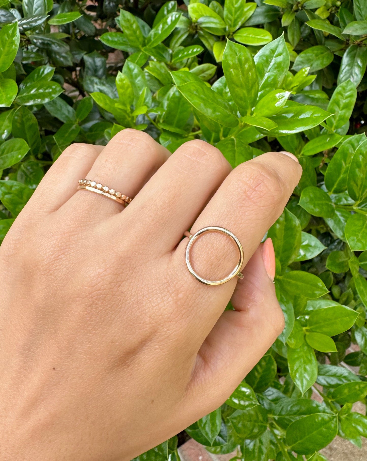 Karma Open Circle Ring