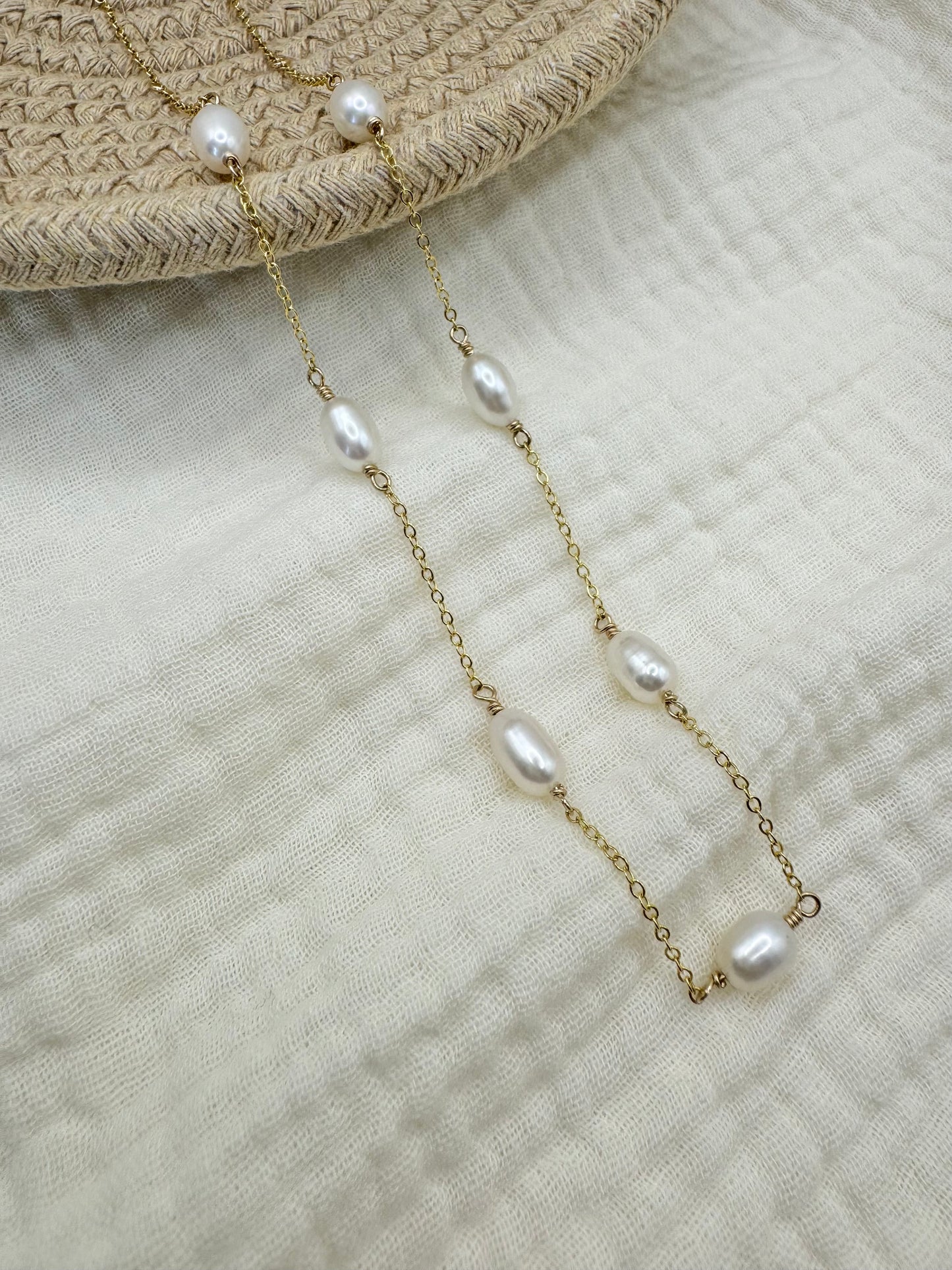 Oval Pearl Necklace