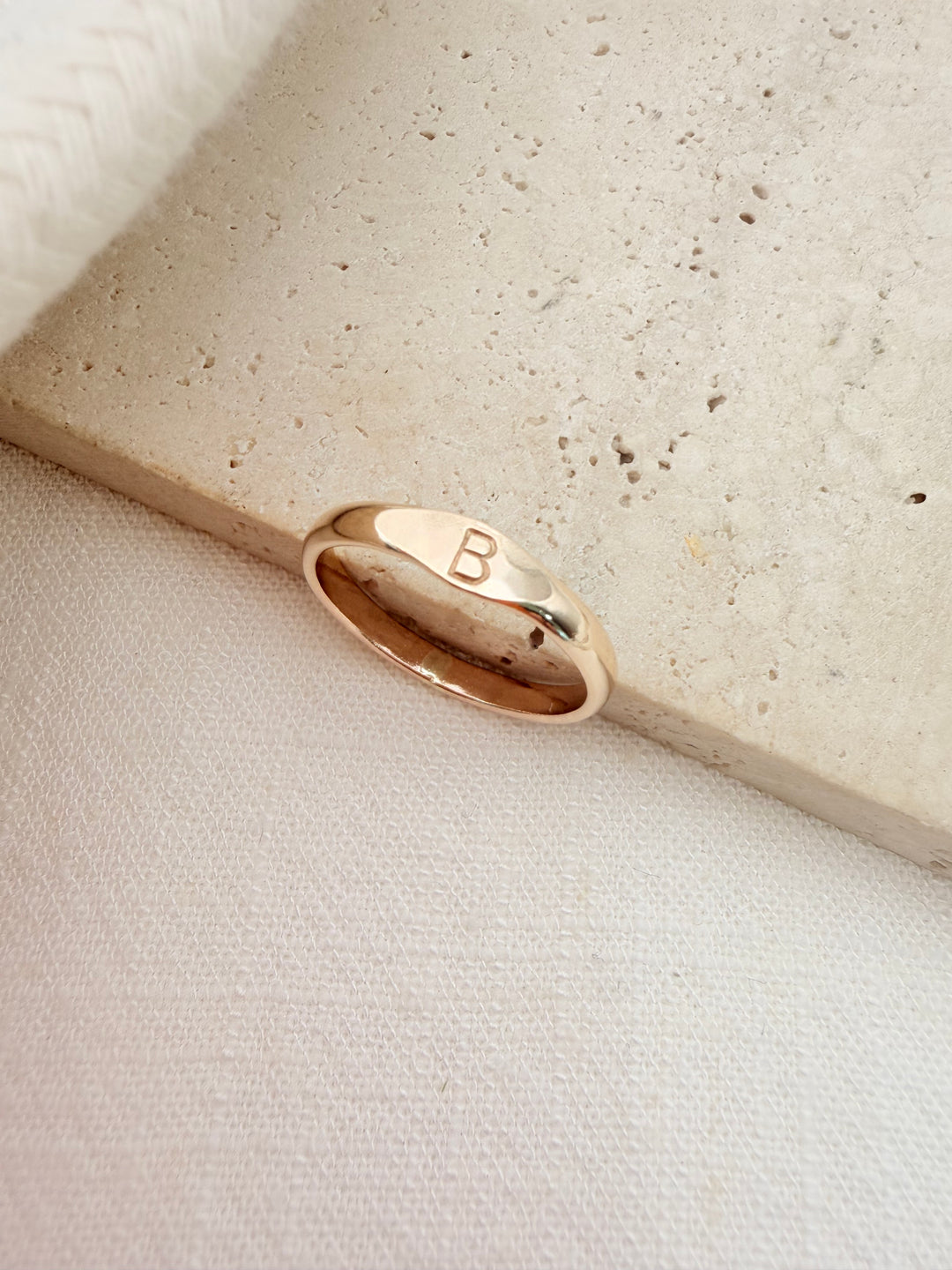 Initial Signet Ring