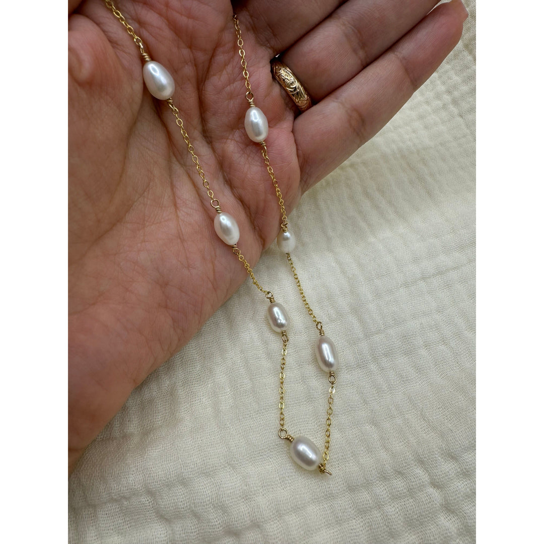 Oval Pearl Necklace