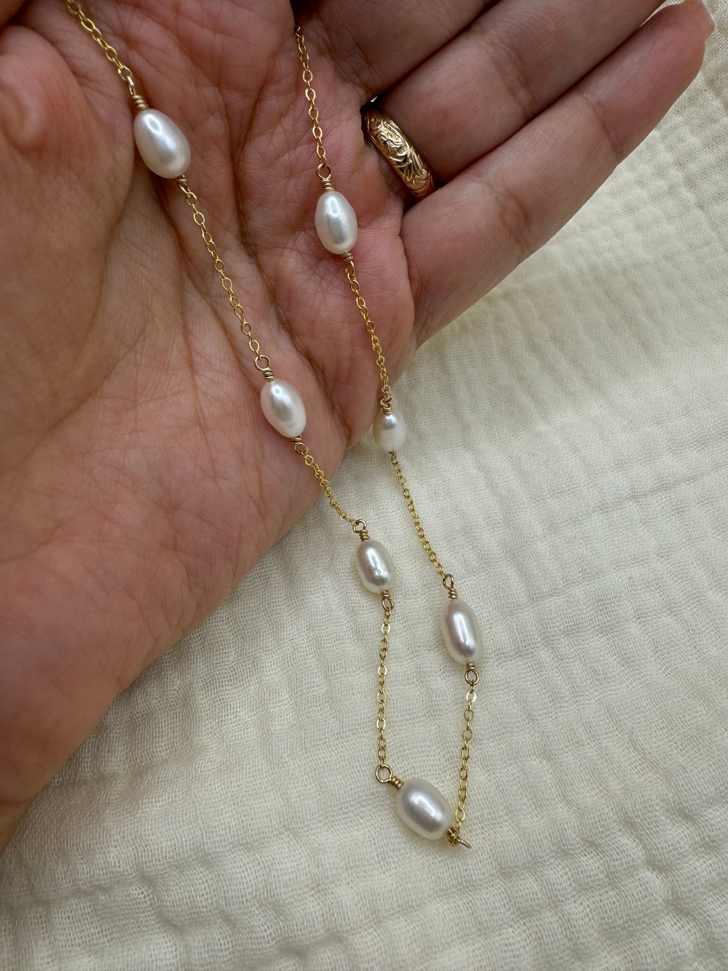 Oval Pearl Necklace