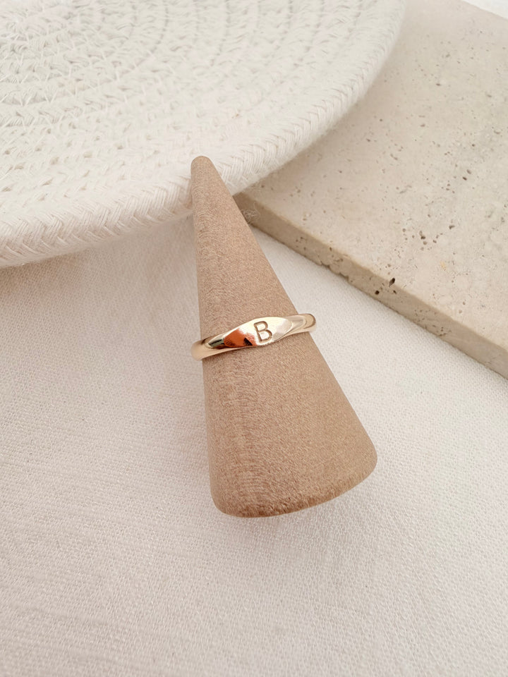 Initial Signet Ring