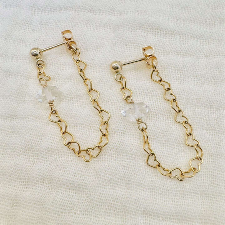 Dainty Herkimer Earrings