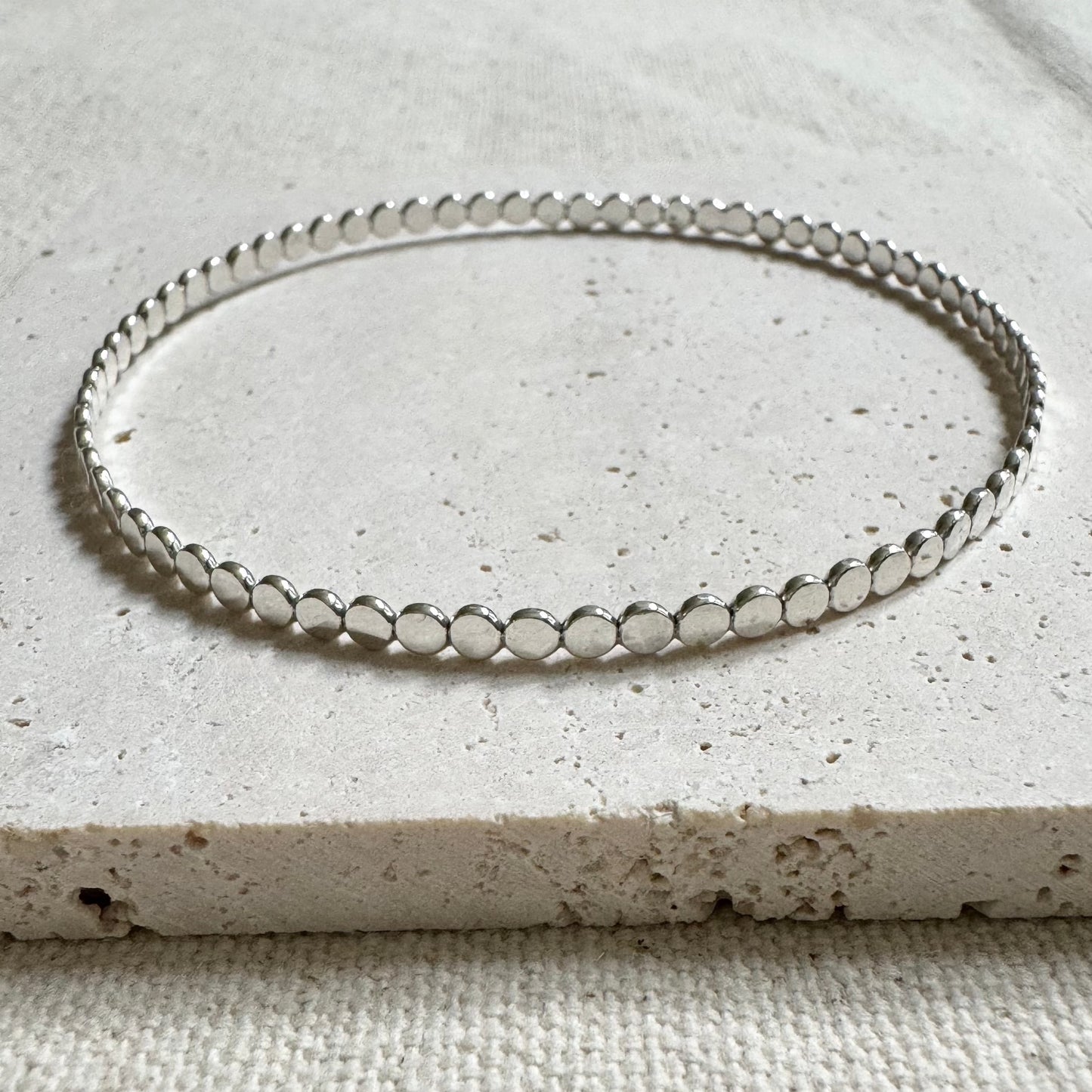 Flat Beaded Bangle