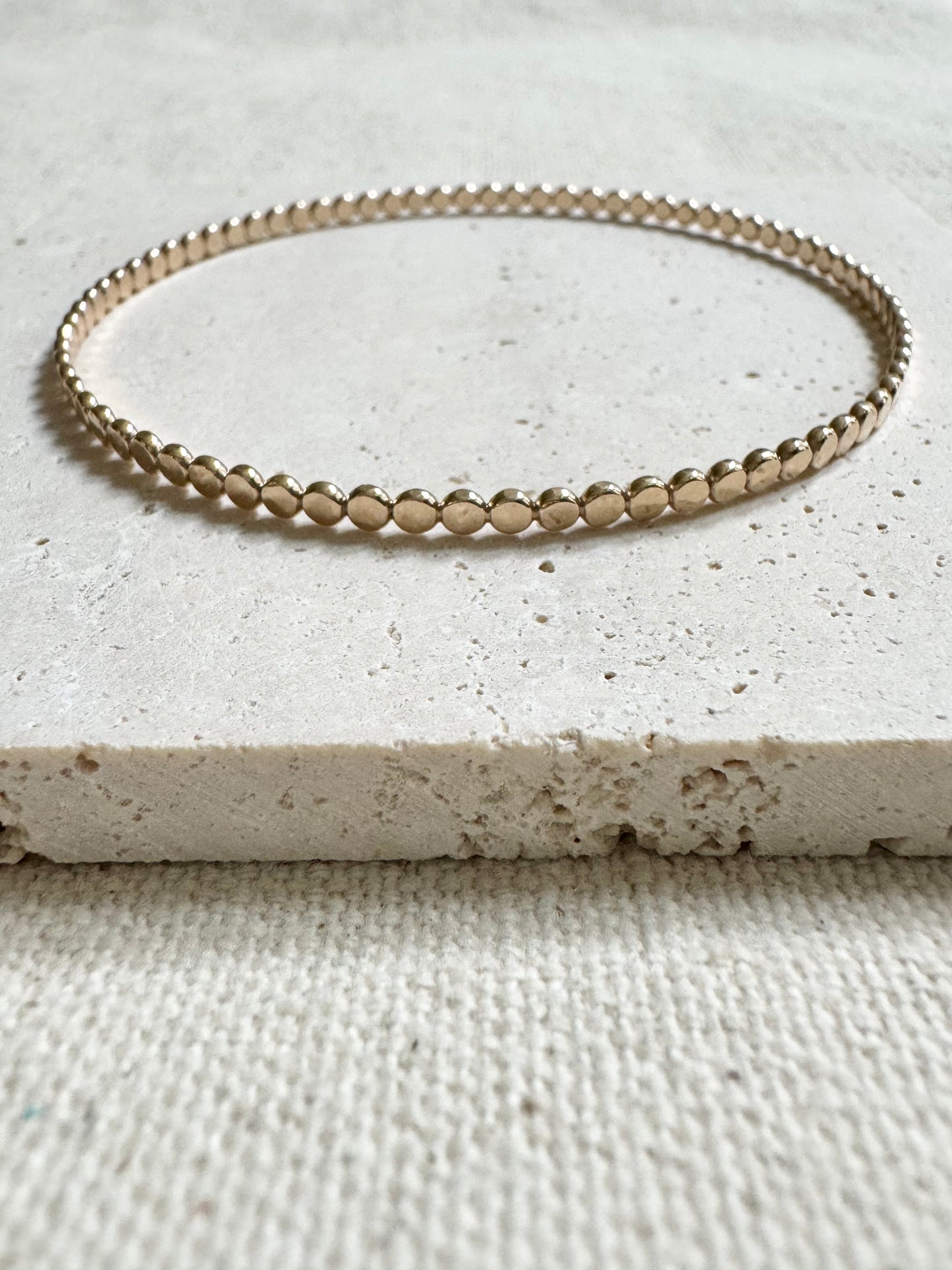 Flat Beaded Bangle