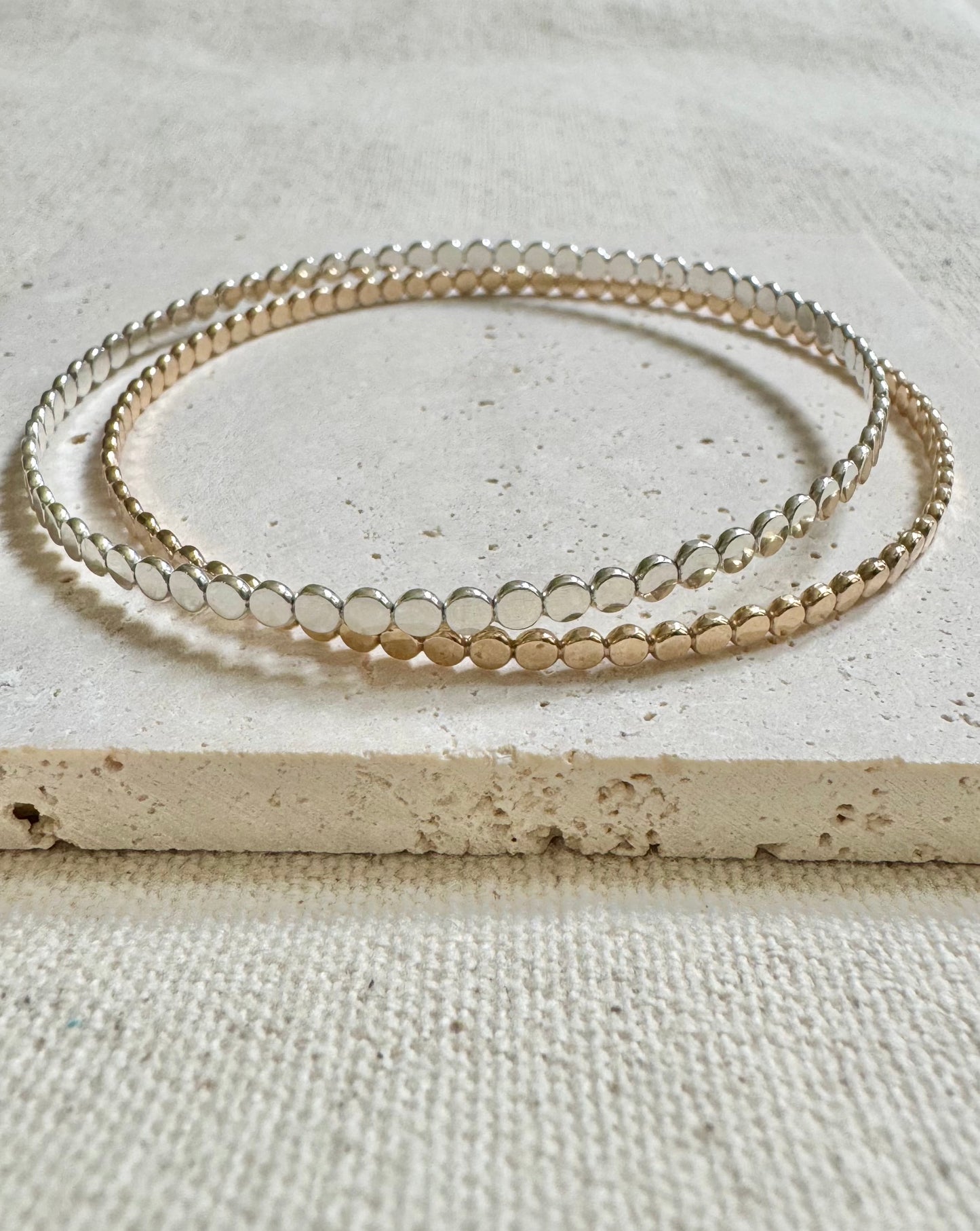 Flat Beaded Bangle