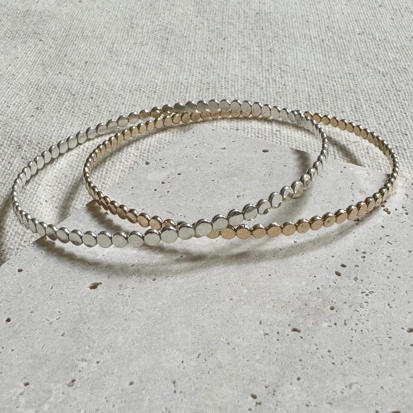 Flat Beaded Bangle