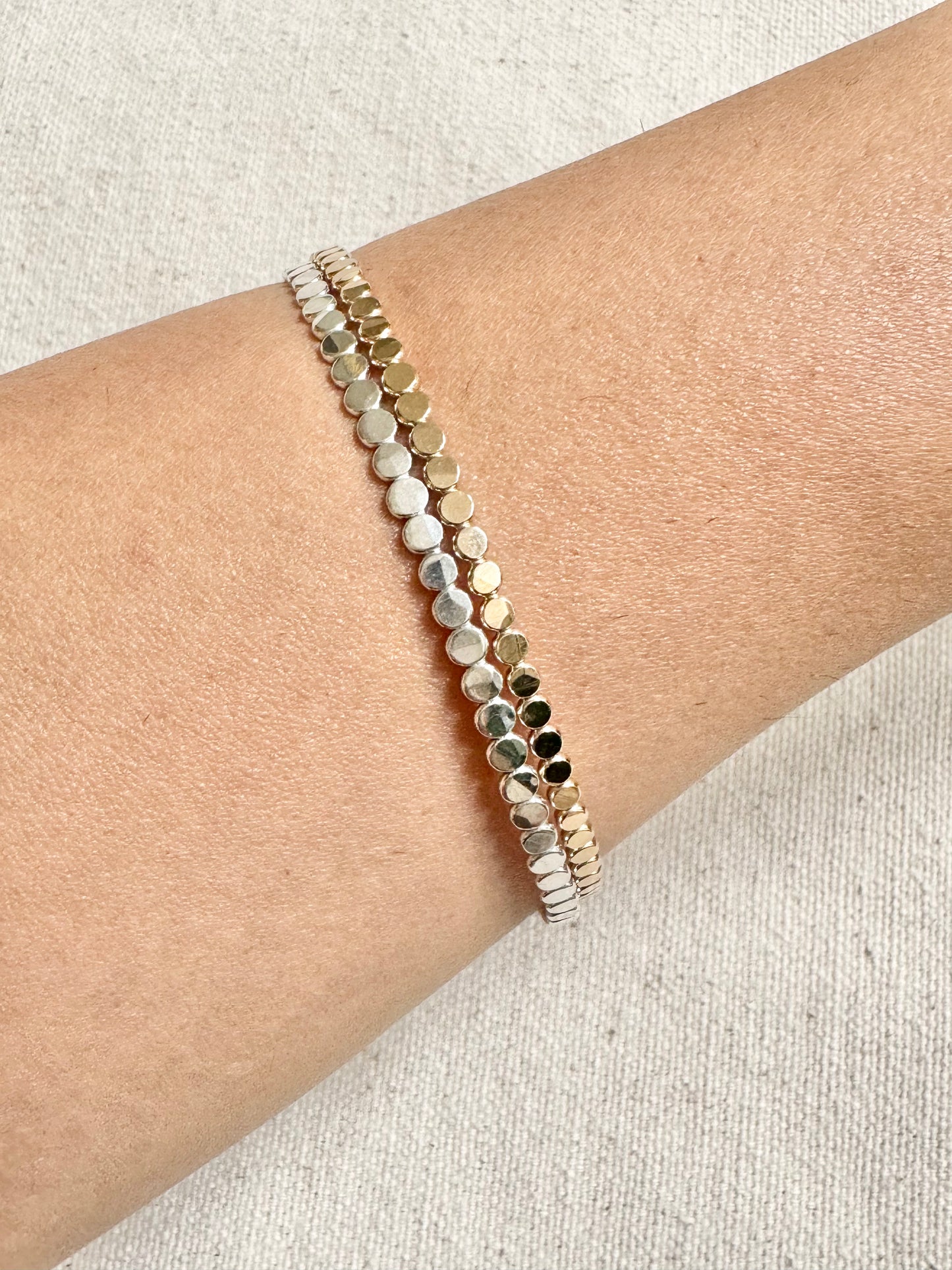 Flat Beaded Bangle