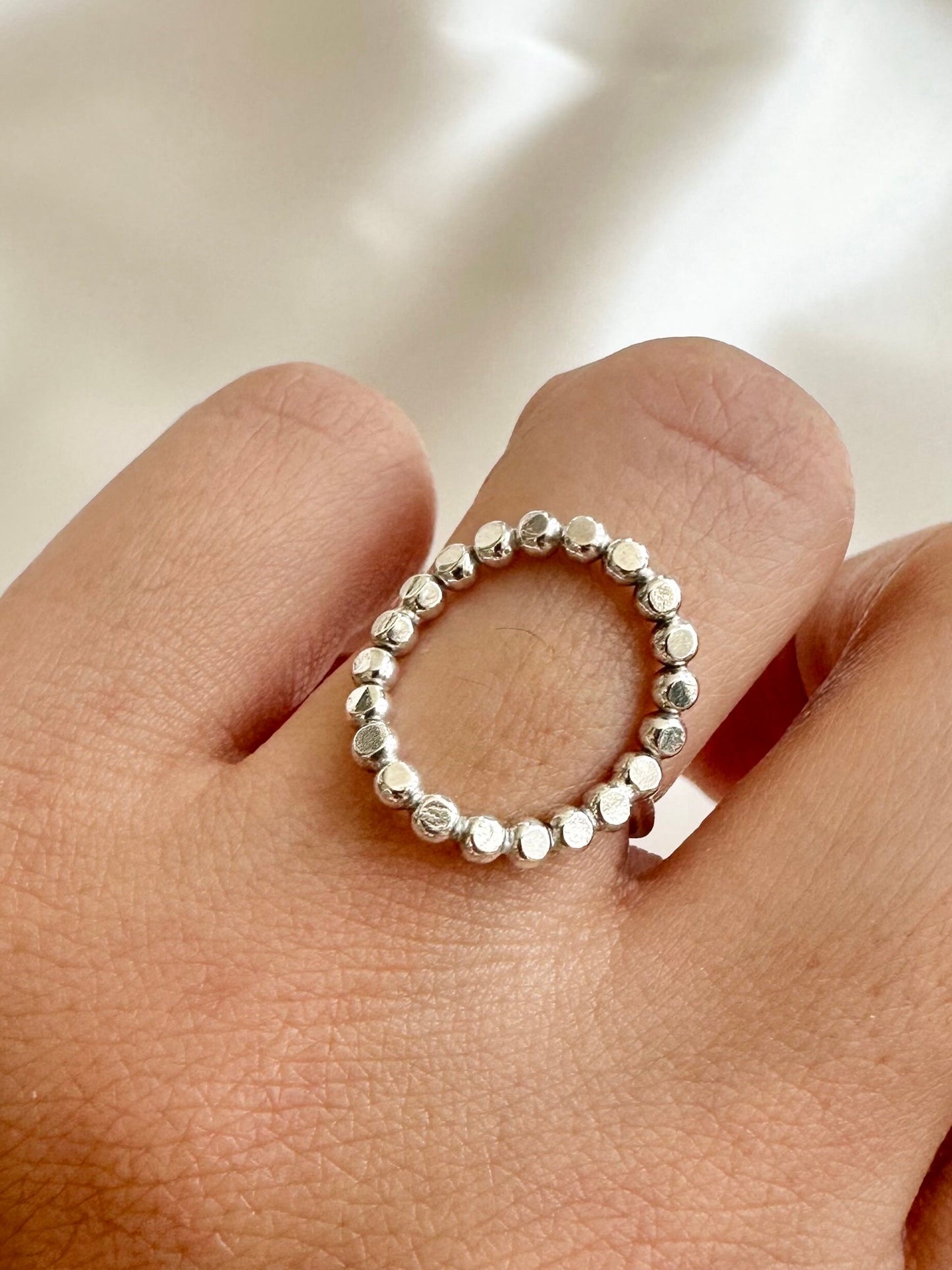 Halo Circle Bead Ring