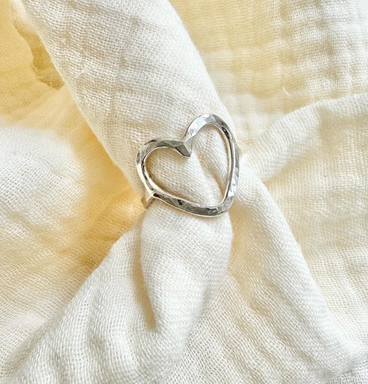 Sterling Silver Open Heart Ring (Copy)